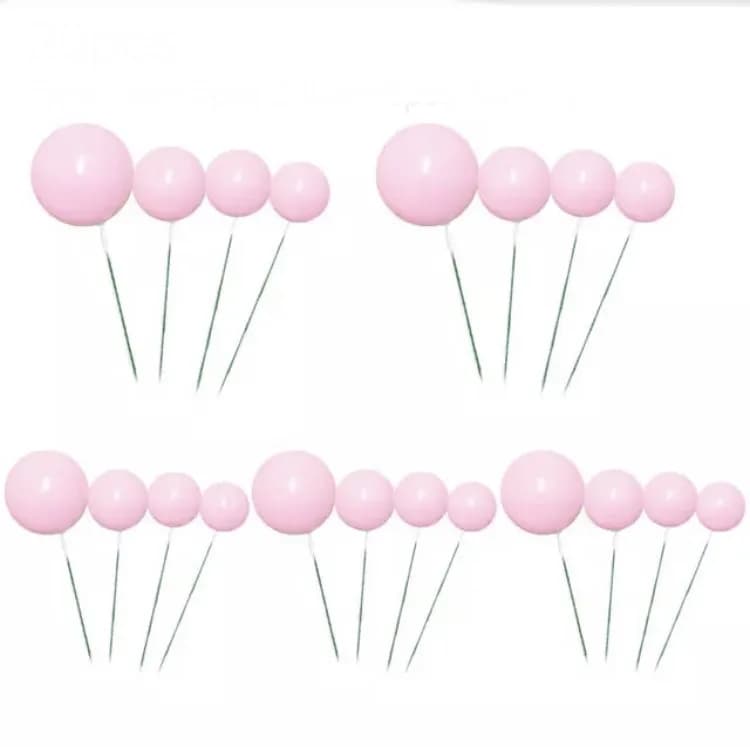 ECT 4367 20pcs Light Pink Ball topper image 1