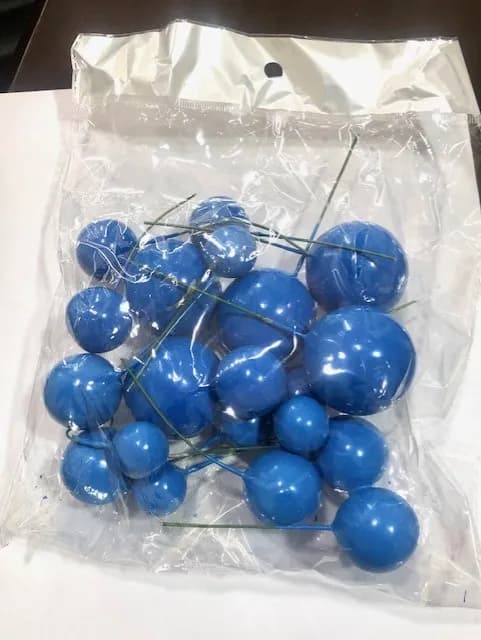 ECT 4368 Royal Blue 20pcs Ball Toppers image 1