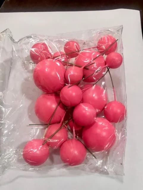 ECT 4369 Dark Pink 20pcs Ball Toppers