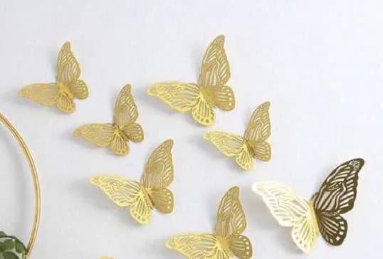 ECT 4925 GOLD butterfly 12pcs