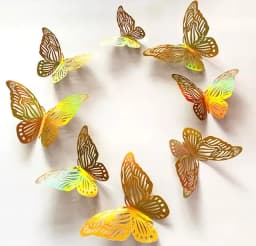 ECT 4925 GOLD butterfly 12pcs thumbnail 4